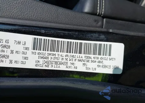 2011 Dodge Durango Citadel from USA, damaged, VIN 1D4SE5GT8BC664235